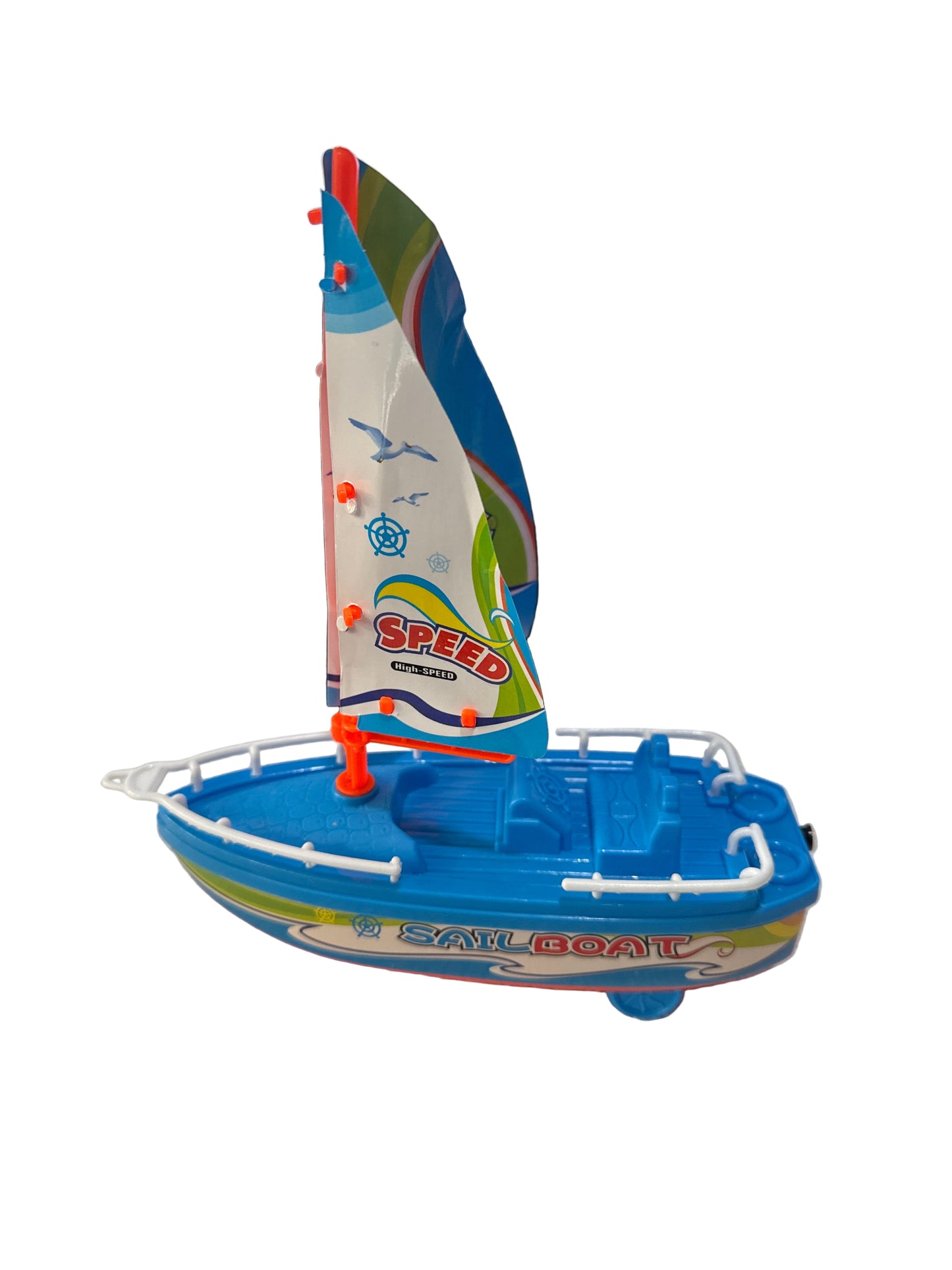 Lancha con Velero en Bolsa