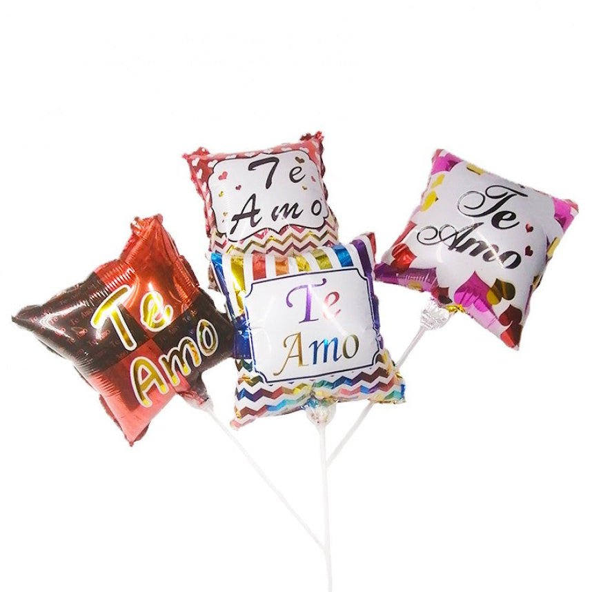 Globo Cuadrado Amistad # 10 Docena