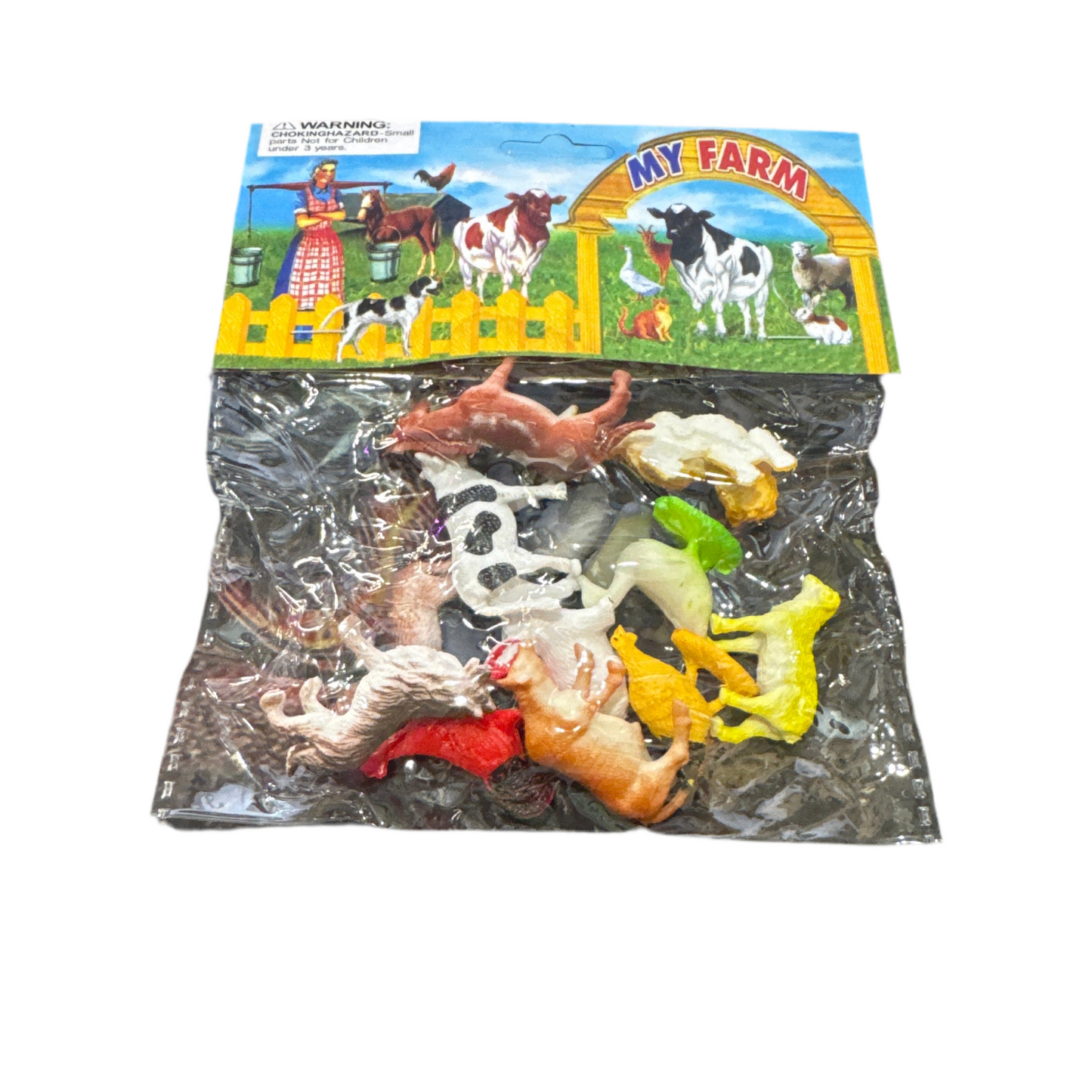 Animales granja en Bolsa 12u