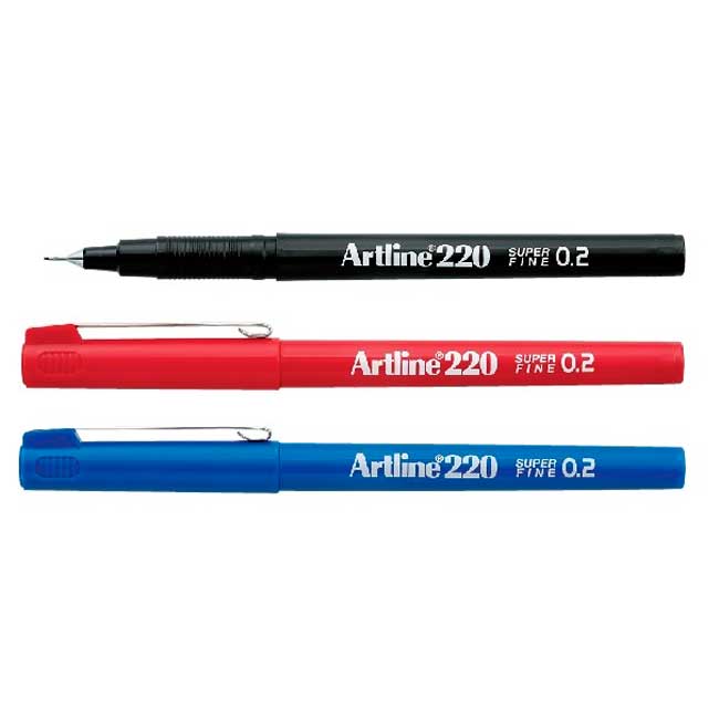 Plumon Permanente Artline 220 Punto Fino 0.20