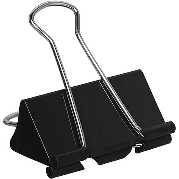 Sujetador de papel Negro Grande Clips para carpeta