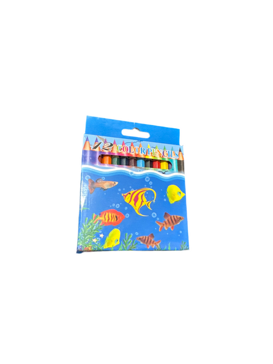 Lapiz de Color Corto Carton Economico