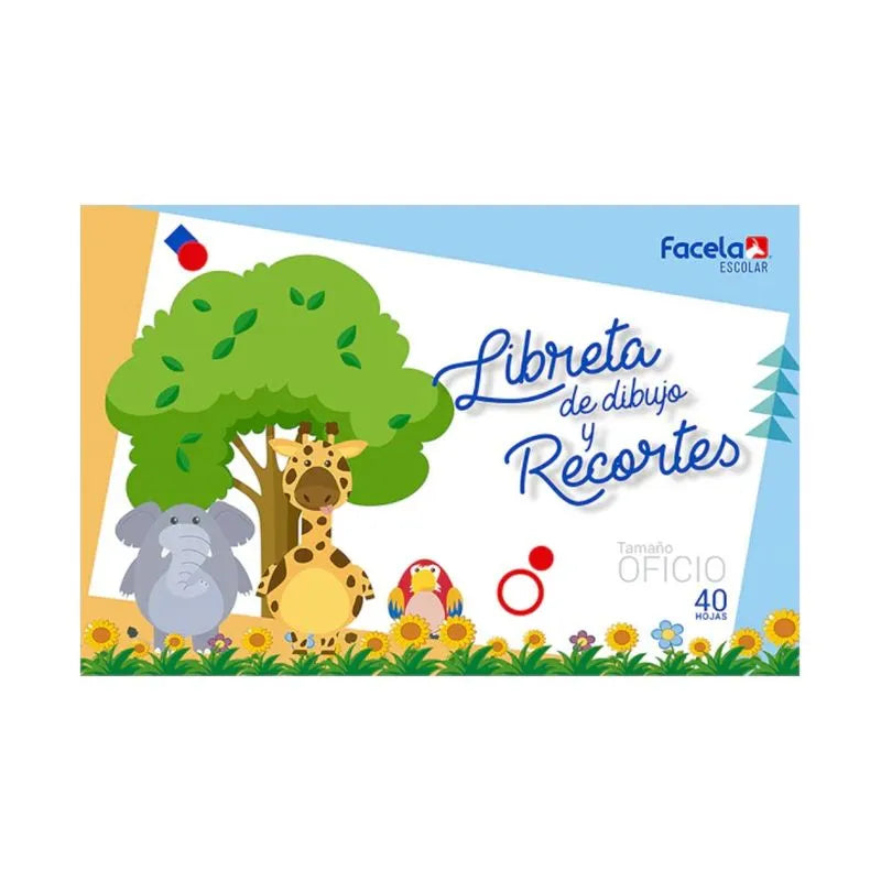 Libreta de Dibujos y Recortes Tamaño Oficio FACELA