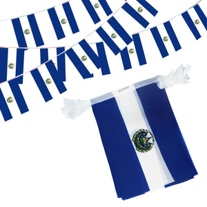 Banderin El Salvador Bandera 20x28cm / 3.50 Metros