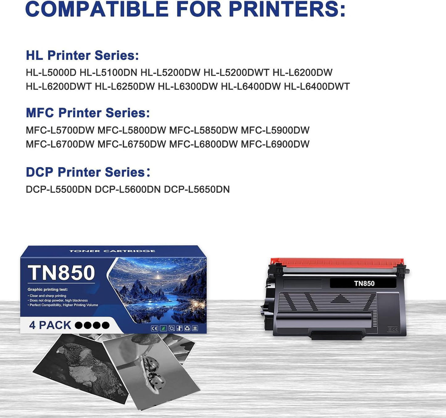 Cartucho para Fotocopiadora Brother TN850 TN820