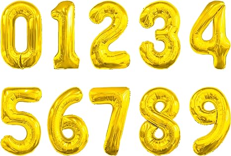 Numeros Inflables para Cumpleaños de 16" Pulgadas