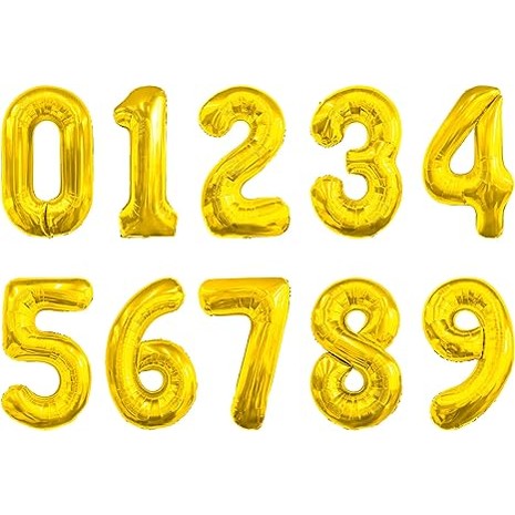 Numeros Inflables para Cumpleaños de 16" Pulgadas