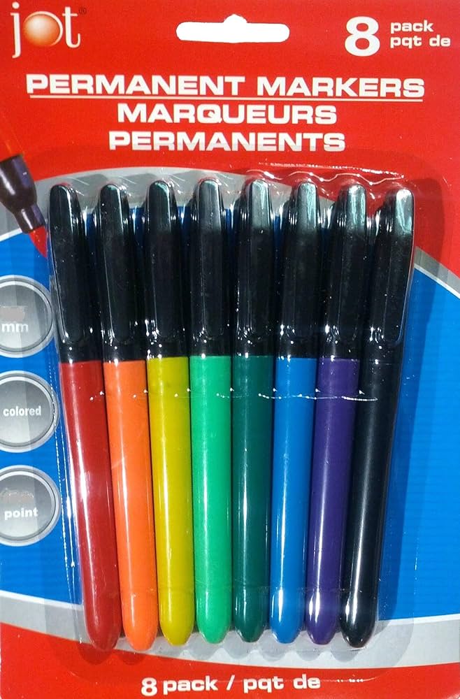 Set de Plumones jot Permamentes (8unidades)
