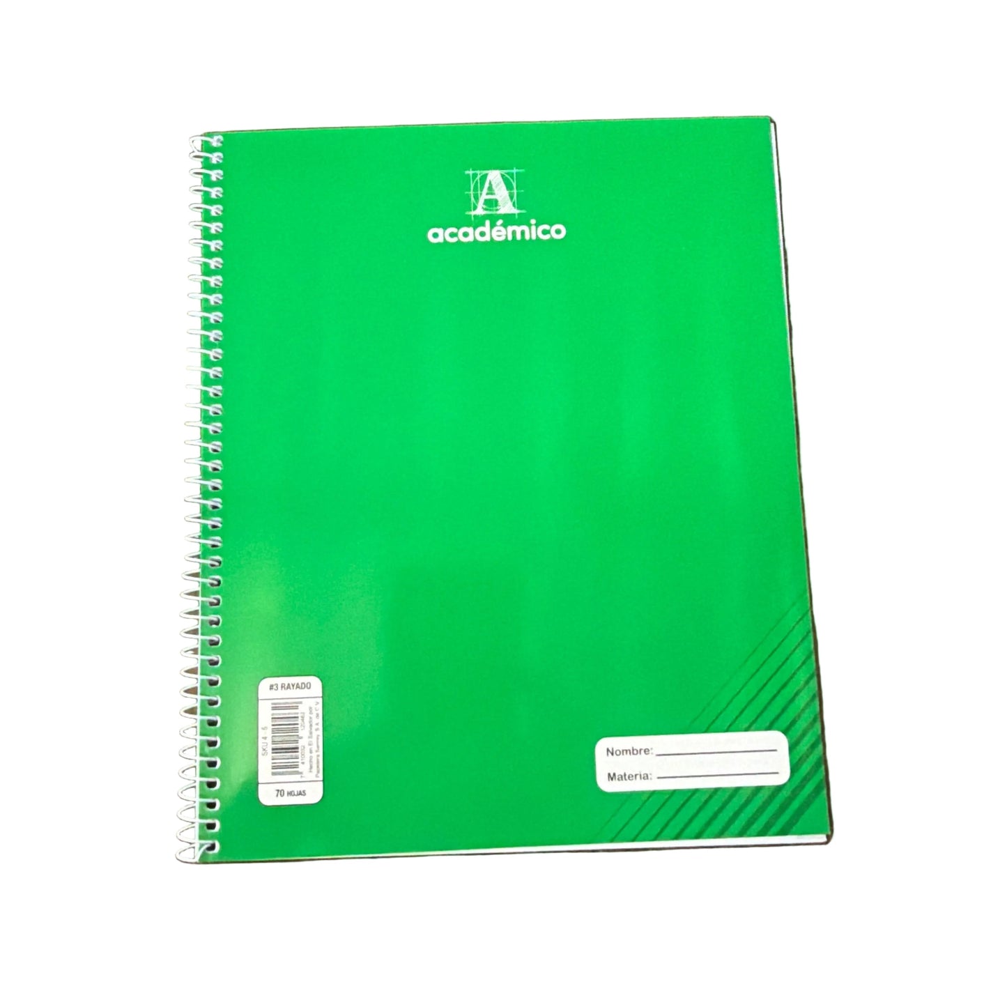 Cuaderno Anillo Sencillo #3 Color