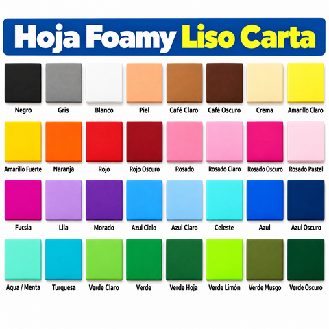 Hoja Foamy Carta Liso