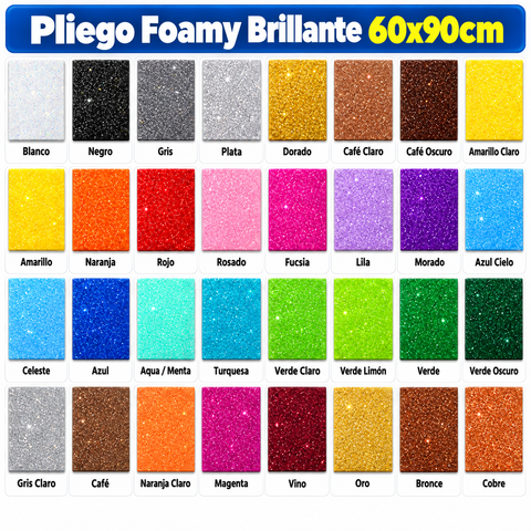 Pliego Foamy Brillante 60x90 cm