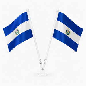 Bandera Doble Escritorio 19cm