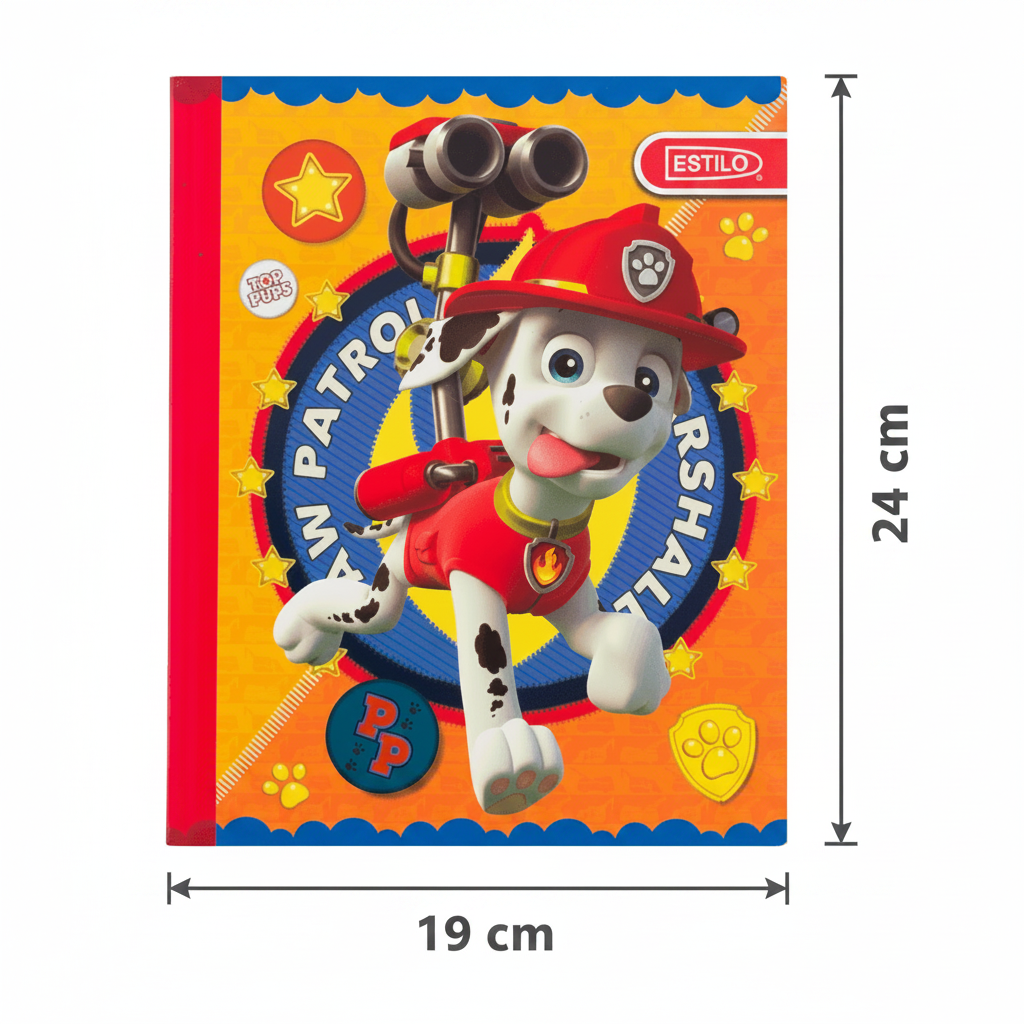 Cuaderno Cosido Numero 3 Paw Patrol