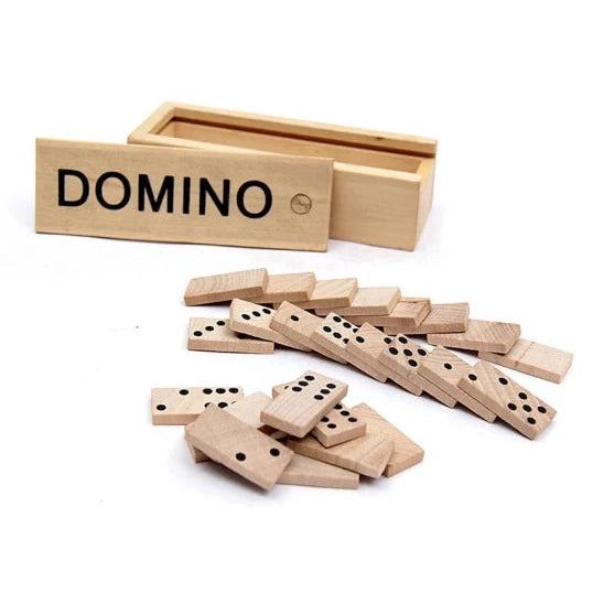 Juego de Dominos Caja de Madera