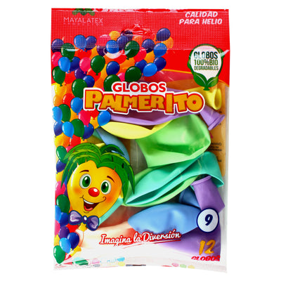 Globos Vejigas Palmerito #9 (bolsa 100 u)