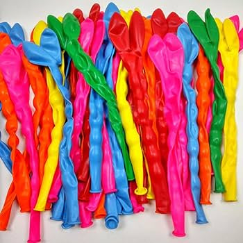 Globos Largo Espiral (bolsa 25 unidades)