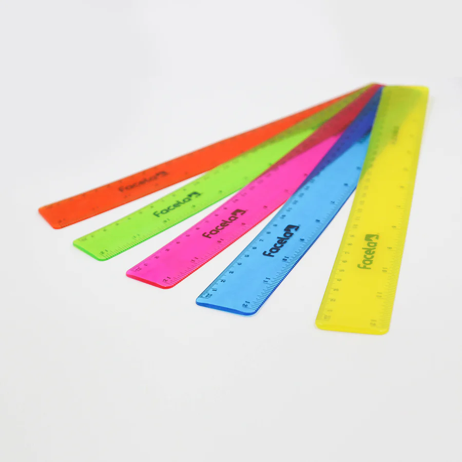 Regla Facela de Colores 30cm Flexible