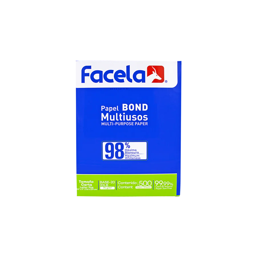 Resma de Papel Bond Base 20 Facela