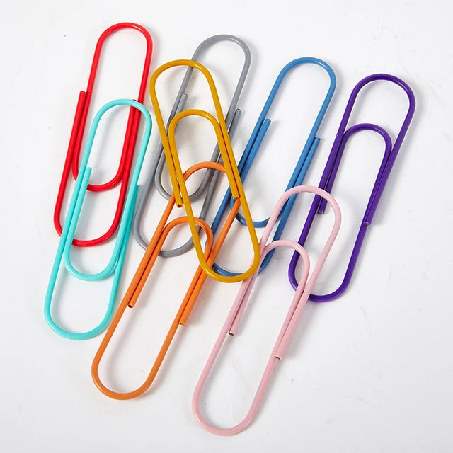 Caja de Clip Plasticos de Colores