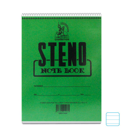 Libreta de taquigrafia Espiral Conquistador