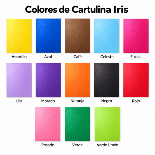 Papel Cartulina Iris Especial Pliego