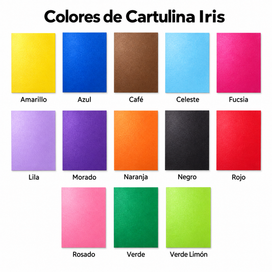 Papel Cartulina Iris Especial Pliego