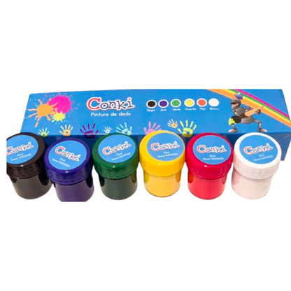 Pintura de dedo Conky x6 20ml