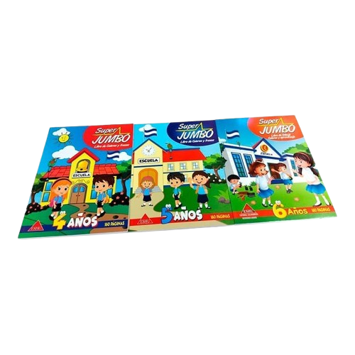 Super Jumbo, Libro de coloreo y Trazos
