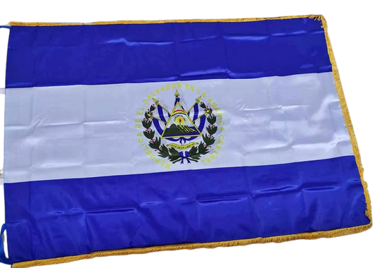 Bandera El Salvador 90x145cm Satinada