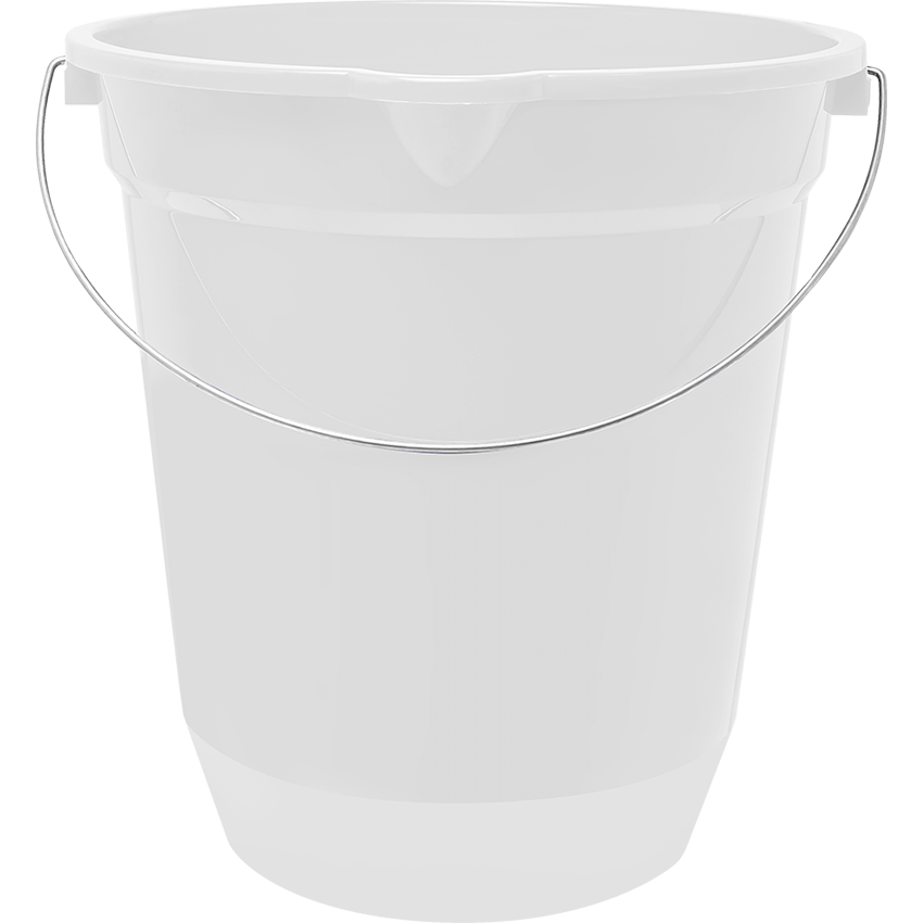 Balde Transparente con Tapa