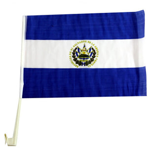 Bandera el Salvador Carro  30x45cm