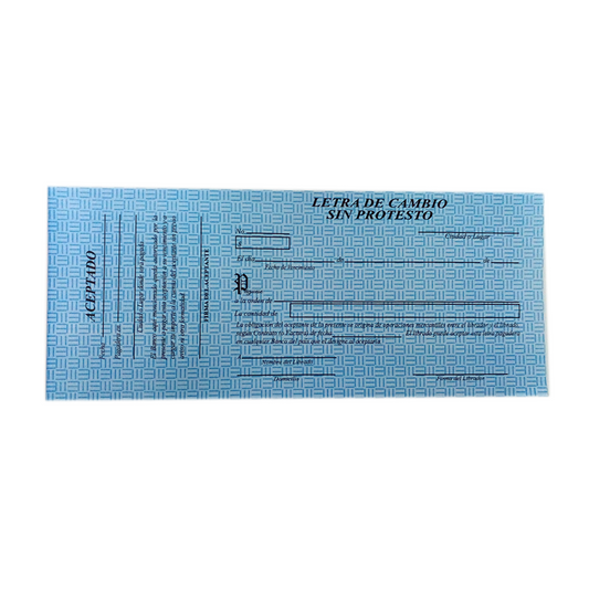 Talonario de letra de Cambio