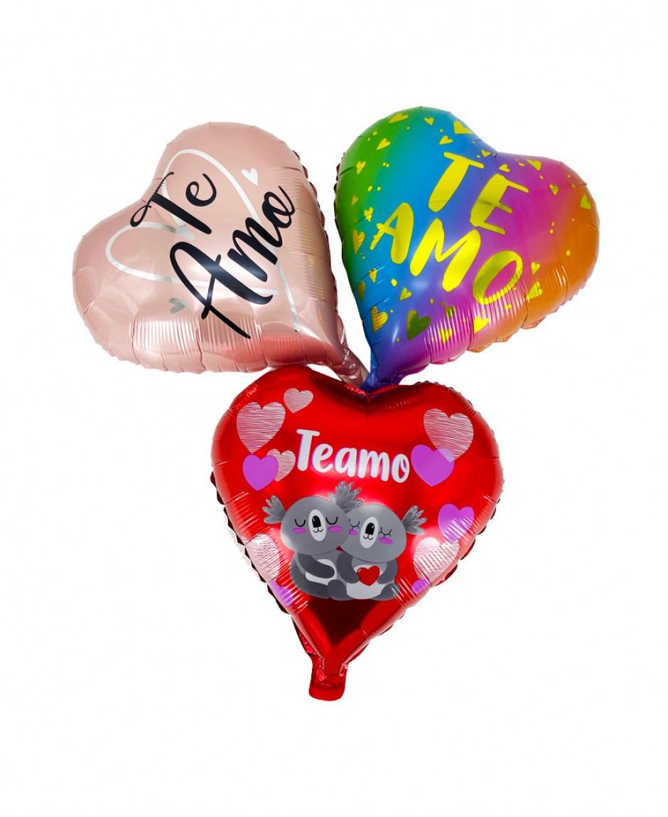 Globo Corazón Amistad / Amor # 18 Docena