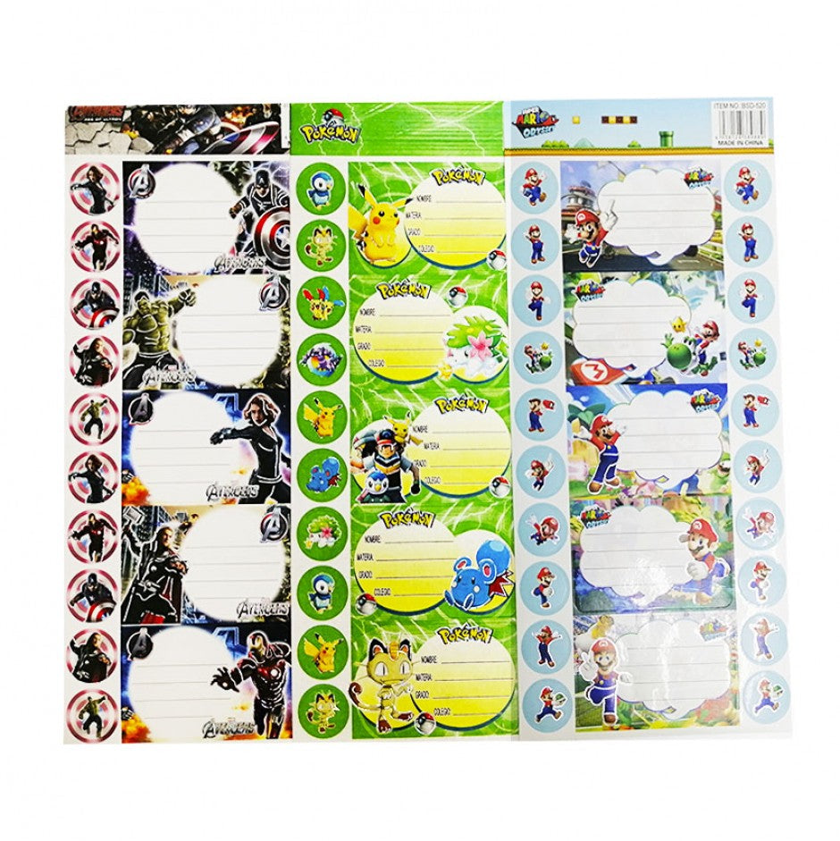 Pone nombres, rotuladores, disney Paquete (30u)