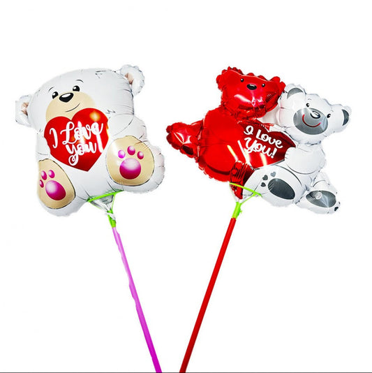 Globo Amor Oso Doble Mini Docena
