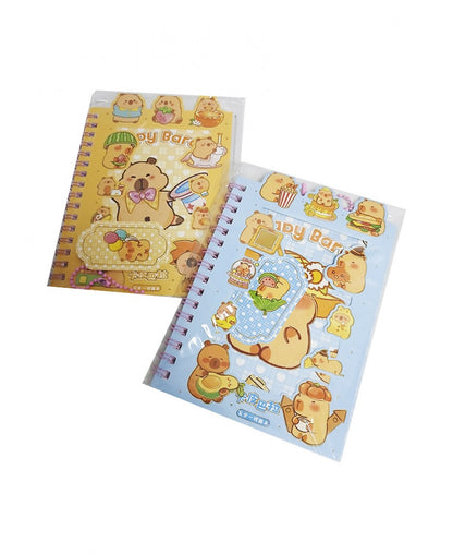 Cuaderno Sanrio, capiabara  con stickers