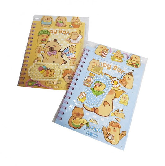Cuaderno Sanrio, capiabara  con stickers