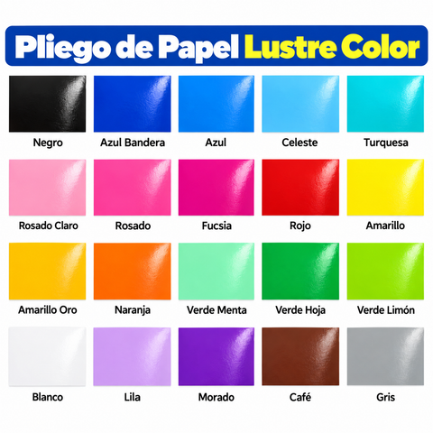 Pliego Papel Lustre