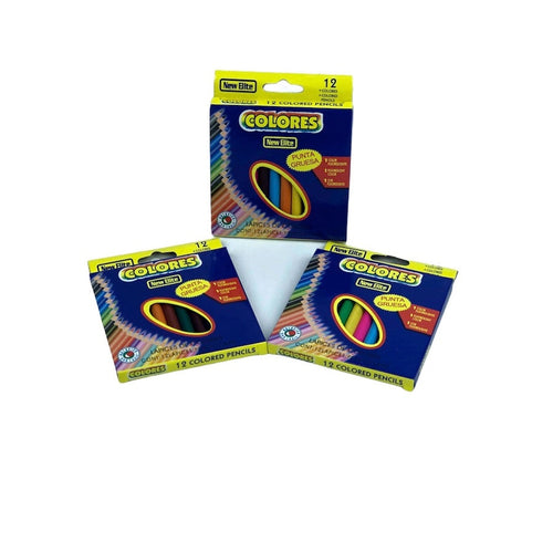 Lapiz de Color Corto Carton Economico
