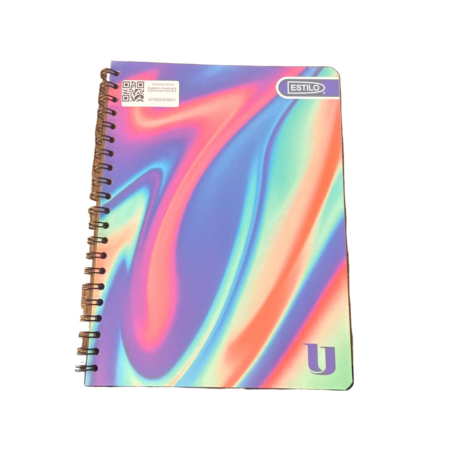 Cuaderno Flex  Doble Anillo #12 Rayado