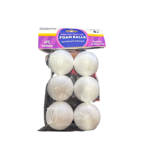 Bola de Durapax  5.08cm /2.5" X  (6 Unidades)