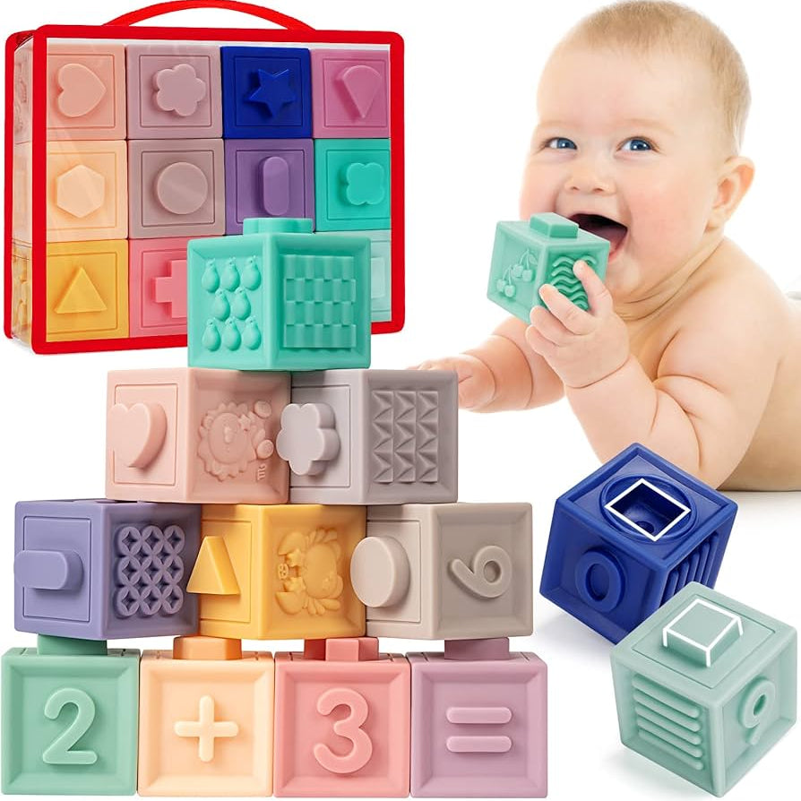 Dados de armar Legos Cubos Plasticos Montessori set