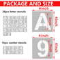 Plantillas de Dibujo, Moldes de Letras y Numero Plastico (set 25u)