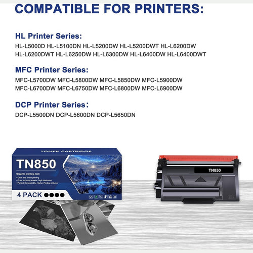Cartucho para Fotocopiadora Brother TN850 TN820