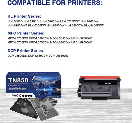 Cartucho para Fotocopiadora Brother TN850 TN820