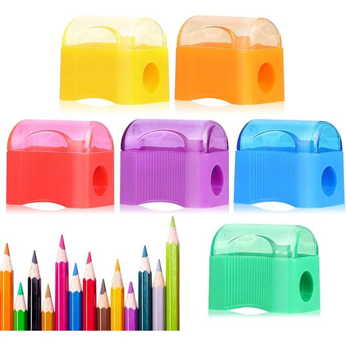 Sacapunta Plastica un Agujero con tapadera