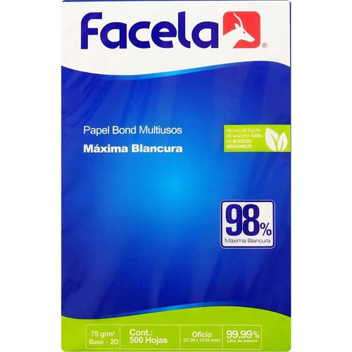 Resma Papel Bond  Oficio B/20