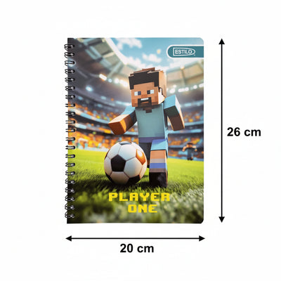 Cuaderno  Doble Anillo Estilo Futbol Ray