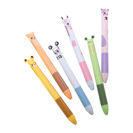 Boligrafos Multimina 2 colores animales
