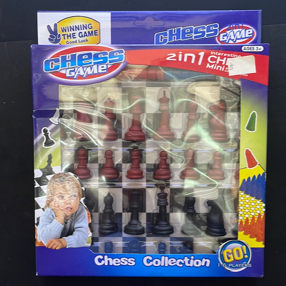 Juego de Ajedrez Y Damas (2 en 1)